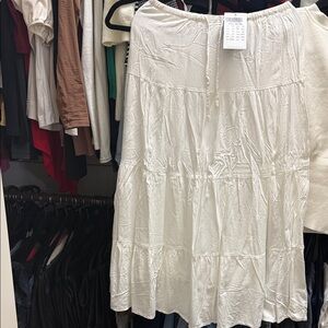 Brandy Melville Cream A-Line Skirt